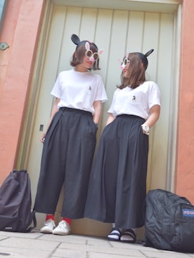 「YAKPAK（ヤックパック）のアイテム」を使った、かほこ。さん（レディース・161cm）の春コーディネート