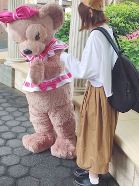 「YAKPAK（ヤックパック）のアイテム」を使った、かほこ。さん（レディース・161cm）の春コーディネート