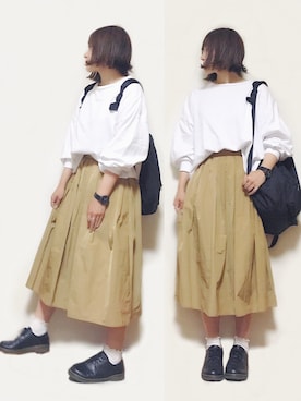 「YAKPAK（ヤックパック）のアイテム」を使った、かほこ。さん（レディース・161cm）の春コーディネート