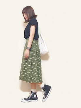 かほこ。さん（レディース・161cm）の夏コーディネート