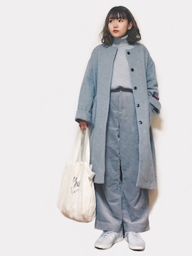 「A part by（アパートバイ）のアイテム（その他アウター）」を使った、かほこ。さん（レディース・161cm）の冬コーディネート
