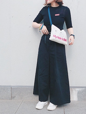 「FREAK'S STORE（フリークスストア）のアイテム（チノパンツ）」を使った、かほこ。さん（レディース・161cm）の春コーディネート