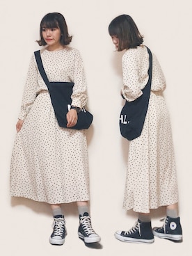 かほこ。さん（レディース・161cm）の春コーディネート