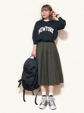 かほこ。さん（レディース・161cm）の秋コーディネート