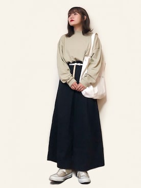 「FREAK'S STORE（フリークスストア）のアイテム（チノパンツ）」を使った、かほこ。さん（レディース・161cm）の秋コーディネート