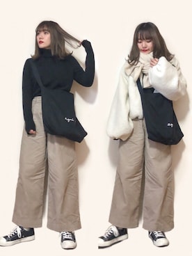 「jouetie（ジュエティ）のアイテム（ジャケット/アウター）」を使った、かほこ。さん（レディース・161cm）の冬コーディネート