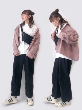 「neos（ネオス）のアイテム」を使った、かほこ。さん（レディース・161cm）の春コーディネート