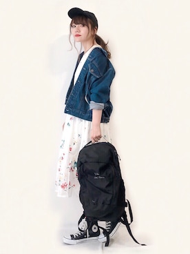 かほこ。さん（レディース・161cm）の春コーディネート