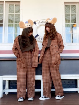 かほこ。さん（レディース・161cm）の秋コーディネート