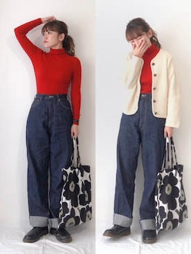 かほこ。さん（レディース・161cm）の秋コーディネート