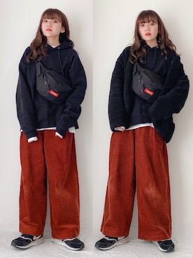 かほこ。さん(レディース・161cm)の冬コーディネート