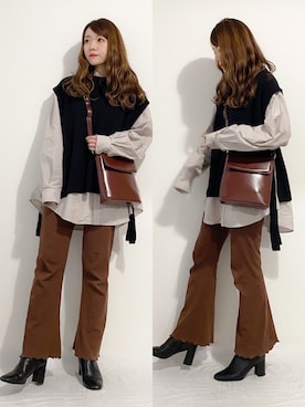 「Mathilda（マチルダ）のアイテム」を使った、かほこ。さん（レディース・161cm）の冬コーディネート