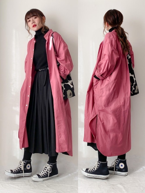 かほこ I Am I In Fact のシャツワンピースを使ったコーディネート Wear かほこ I Am I In Fact のシャツワンピースを使ったコーディネート Wear