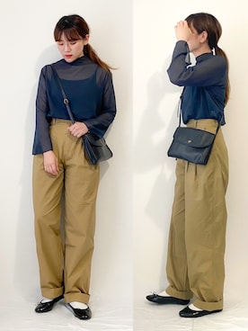 かほこ。さん（レディース・161cm）の春コーディネート