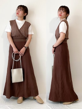 かほこ。さん（レディース・161cm）の夏コーディネート