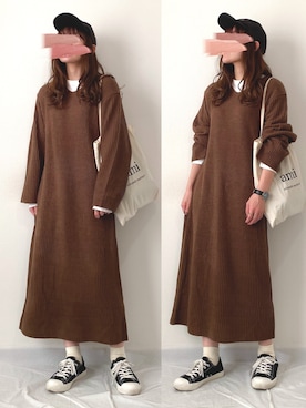 かほこ。さん（レディース・162cm）の秋コーディネート