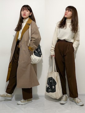 「PUBLIC TOKYO（パブリックトウキョウ）のアイテム（ジャケット/アウター）」を使った、かほこ。さん（レディース・162cm）の冬コーディネート