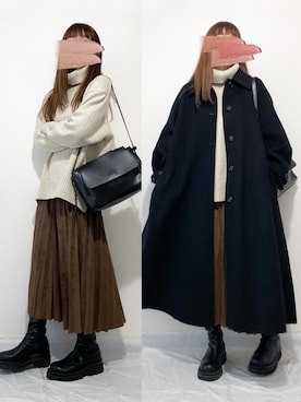 かほこ。さん（レディース・162cm）の冬コーディネート