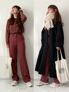 「DHOLIC（ディーホリック）のアイテム（ファッション雑貨）」を使った、かほこ。さん（レディース・162cm）の冬コーディネート