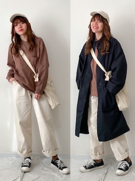かほこ。さん(レディース・162cm)の春コーディネート