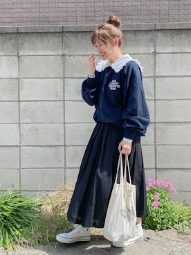 かほこ。さん（レディース・162cm）の春コーディネート