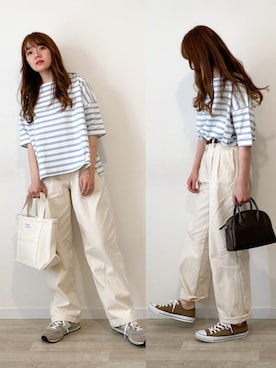 かほこ。さん（レディース・162cm）の春コーディネート