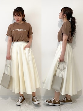 かほこ。さん（レディース・162cm）の春コーディネート