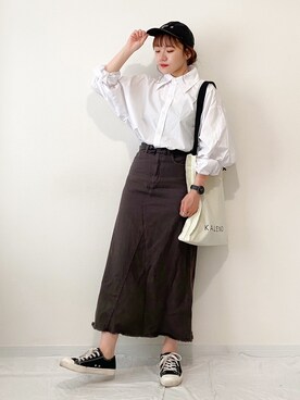 かほこ。さん（レディース・162cm）の夏コーディネート