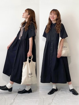 「H&M（エイチ・アンド・エム）のアイテム（カーディガン/ボレロ）」を使った、かほこ。さん（レディース・162cm）の夏コーディネート