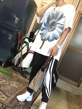 「MARC JACOBS（マークジェイコブス）のアイテム（アナログ腕時計）」を使った、きとぅさん（メンズ・173cm）の夏コーディネート