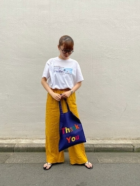 「シップス」｜村上さん（レディース・160cm）の夏コーディネート