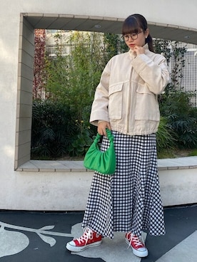 「SHIPS」｜村上さん（レディース・160cm）の冬コーディネート