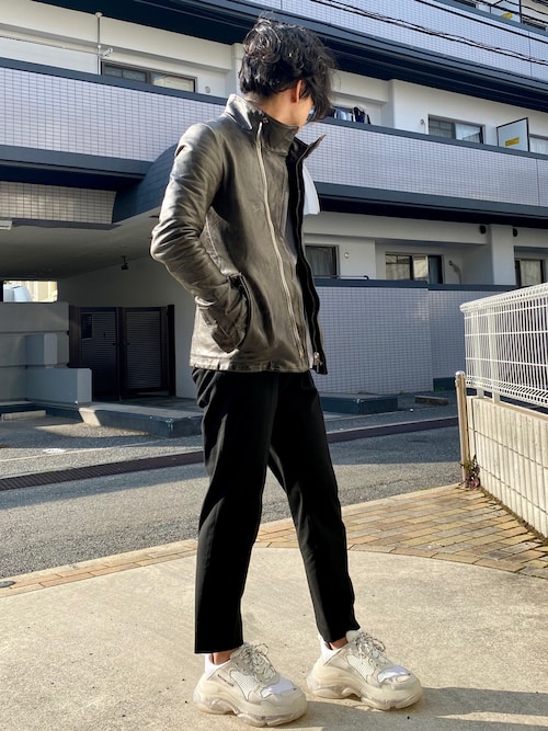 CAROLL キャロル　レザージャケット　ライダース　グレー　アウター CAROLL キャロル レザージャケット ライダース グレー アウター