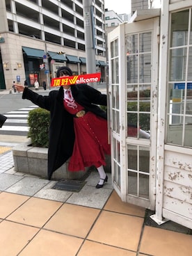 「白タイツ」｜年金さん（レディース・155cm・10代）の冬コーディネート