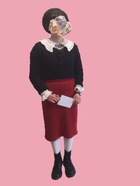 「借り物コーデ」｜年金さん（レディース・155cm）の春コーディネート