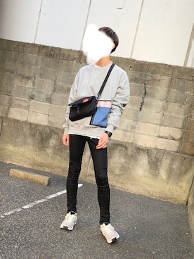 「STUDIOUS（ステュディオス）のアイテム（スウェット）」を使った、とみいさん（メンズ・176cm）の秋コーディネート