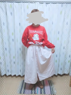 「E.T.」｜「アイテム（アクセサリー）」を使った、はし🐷さん（レディース・162cm）の春コーディネート
