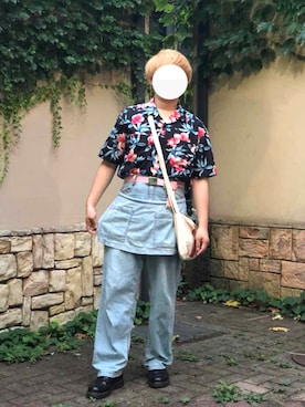 「Little sunny bite（リトルサニーバイト）のアイテム」を使った、キャプさん（メンズ・165cm）の夏コーディネート