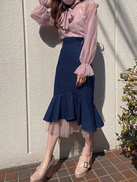 𝒩𝒶𝓃𝒶🐈さん（レディース・158cm）の春コーディネート