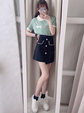 𝒩𝒶𝓃𝒶🐈さん（レディース・158cm）の春コーディネート