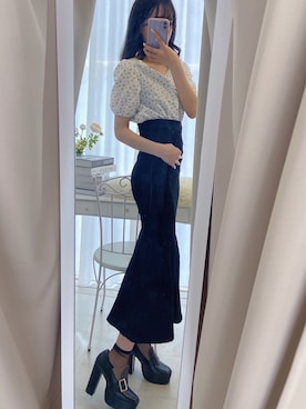 「Crea titty&Co. PETIT（クレアティティーアンドコープチ）のアイテム」を使った、𝒩𝒶𝓃𝒶🐈さん（レディース・158cm）の春コーディネート