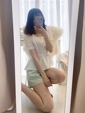 「Crea titty&Co. PETIT（クレアティティーアンドコープチ）のアイテム」を使った、𝒩𝒶𝓃𝒶🐈さん（レディース・158cm）の夏コーディネート