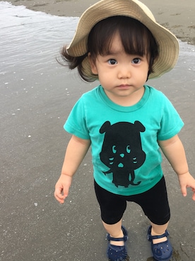 「うみ」｜MIOさん（キッズ・80cm）の夏コーディネート