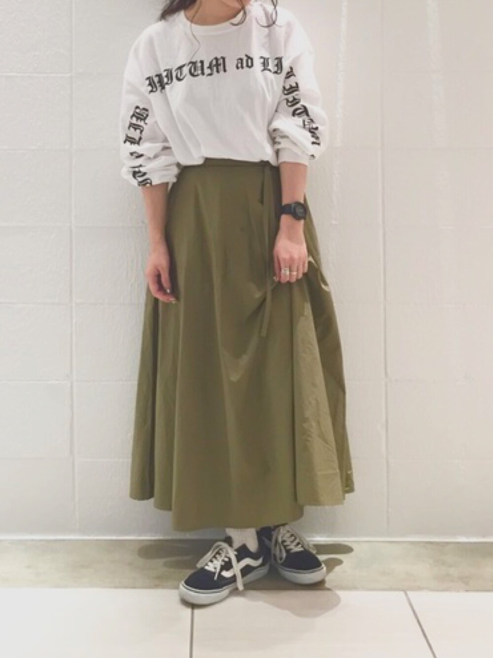 mayu okumuraさんの「KBF コットンロングスカート（KBF）」を使ったコーディネート