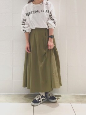 mayu okumuraさんの「KBF コットンロングスカート」を使ったコーディネート