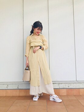 mayu okumuraさんの「ドロストマキシスカート」を使ったコーディネート