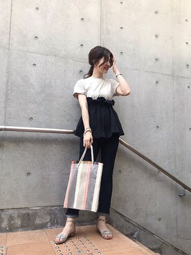 「平成最後のWEARISTAセンバツ」｜「アイテム（サンダル）」を使った、mayu okumuraさん（レディース・163cm）の春コーディネート