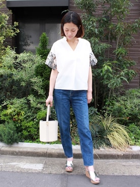 「ottilie（オティーリエ）のアイテム」を使った、ottilieさん（レディース・165cm）の春コーディネート