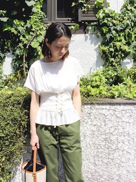 「ottilie（オティーリエ）のアイテム」を使った、ottilieさん（レディース・165cm）の春コーディネート