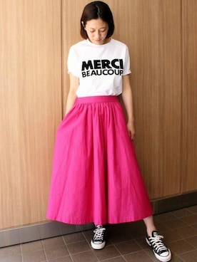 「ottilie（オティーリエ）のアイテム」を使った、ottilieさん（レディース・165cm）の夏コーディネート